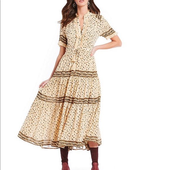 Free People rare feelings prairie midi dress - Picture 2 of 8